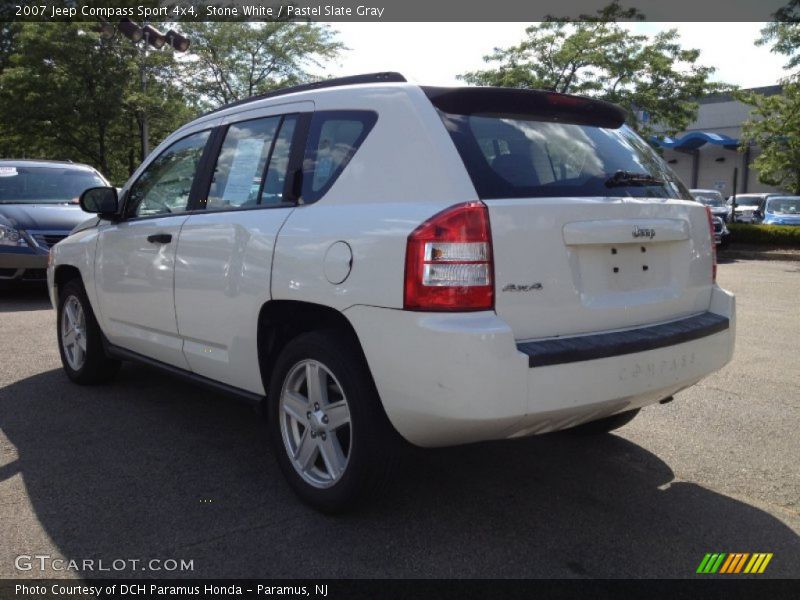 Stone White / Pastel Slate Gray 2007 Jeep Compass Sport 4x4