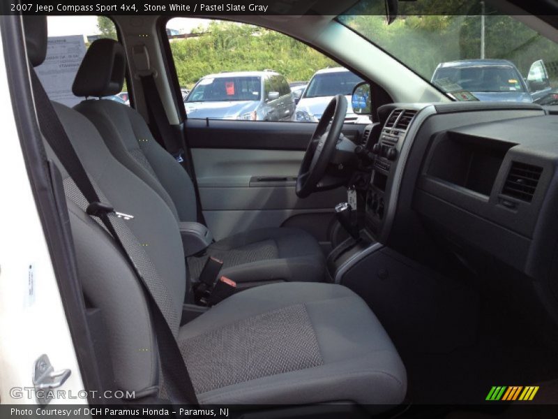 Stone White / Pastel Slate Gray 2007 Jeep Compass Sport 4x4