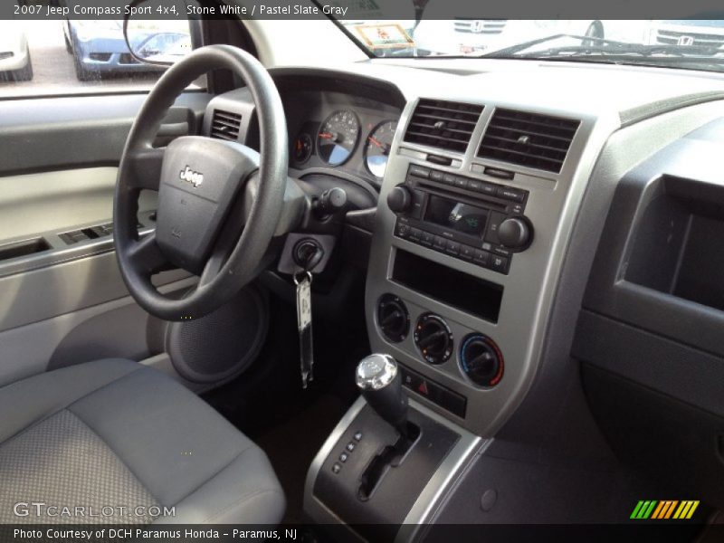 Stone White / Pastel Slate Gray 2007 Jeep Compass Sport 4x4