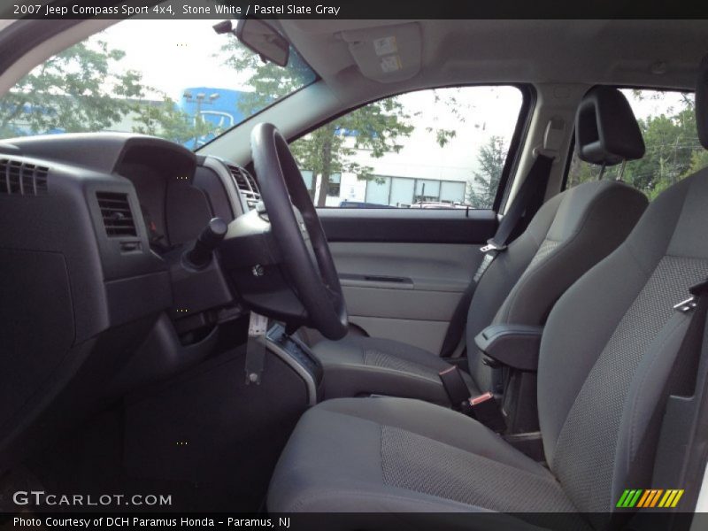 Stone White / Pastel Slate Gray 2007 Jeep Compass Sport 4x4