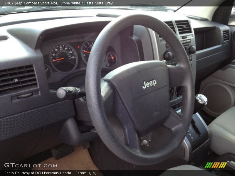 Stone White / Pastel Slate Gray 2007 Jeep Compass Sport 4x4