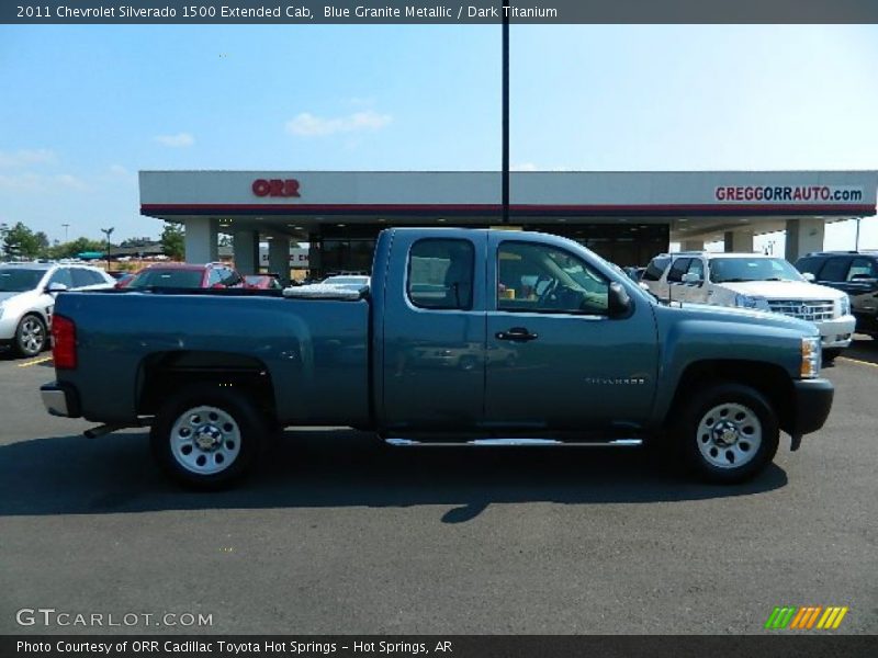 Blue Granite Metallic / Dark Titanium 2011 Chevrolet Silverado 1500 Extended Cab