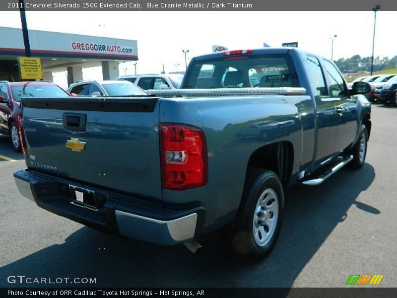 Blue Granite Metallic / Dark Titanium 2011 Chevrolet Silverado 1500 Extended Cab