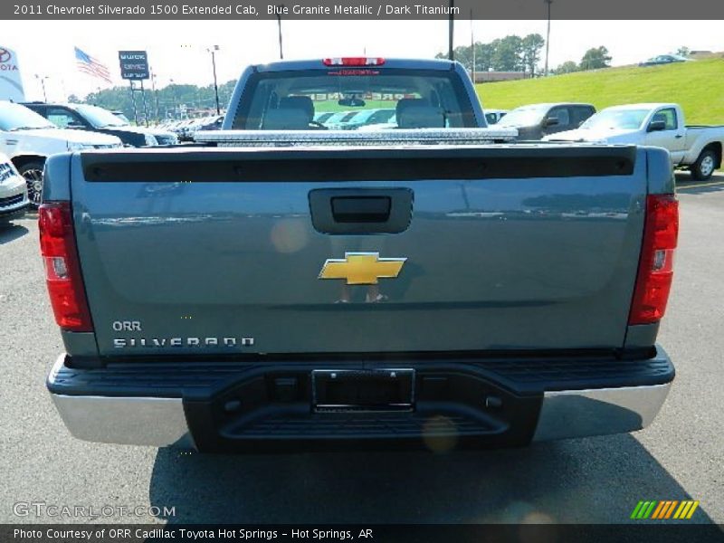 Blue Granite Metallic / Dark Titanium 2011 Chevrolet Silverado 1500 Extended Cab