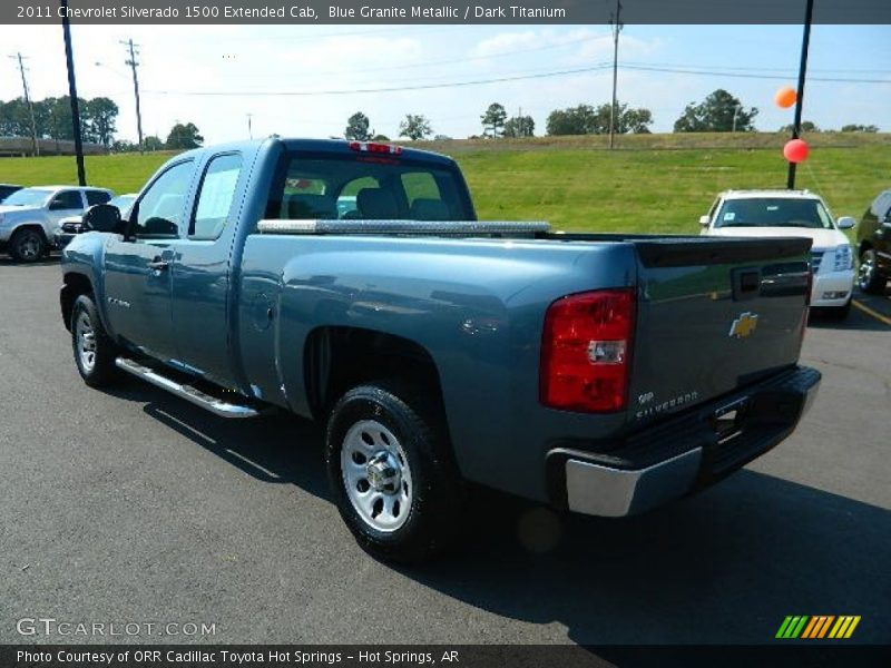 Blue Granite Metallic / Dark Titanium 2011 Chevrolet Silverado 1500 Extended Cab