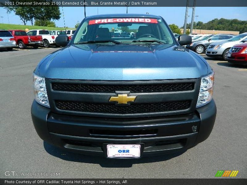 Blue Granite Metallic / Dark Titanium 2011 Chevrolet Silverado 1500 Extended Cab