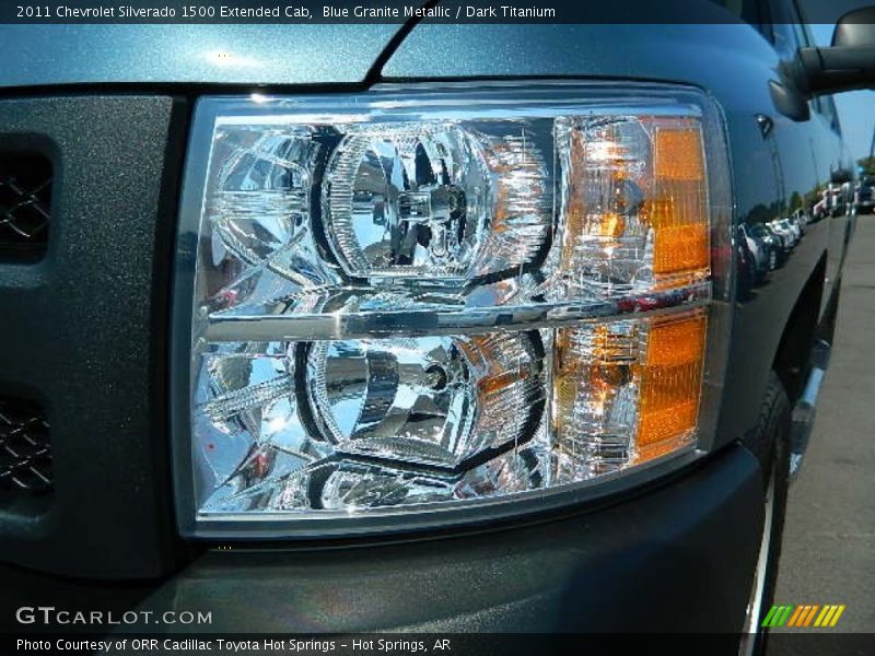 Blue Granite Metallic / Dark Titanium 2011 Chevrolet Silverado 1500 Extended Cab
