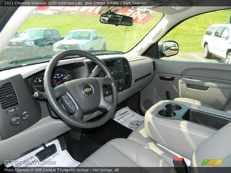 Blue Granite Metallic / Dark Titanium 2011 Chevrolet Silverado 1500 Extended Cab