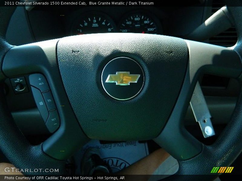 Blue Granite Metallic / Dark Titanium 2011 Chevrolet Silverado 1500 Extended Cab