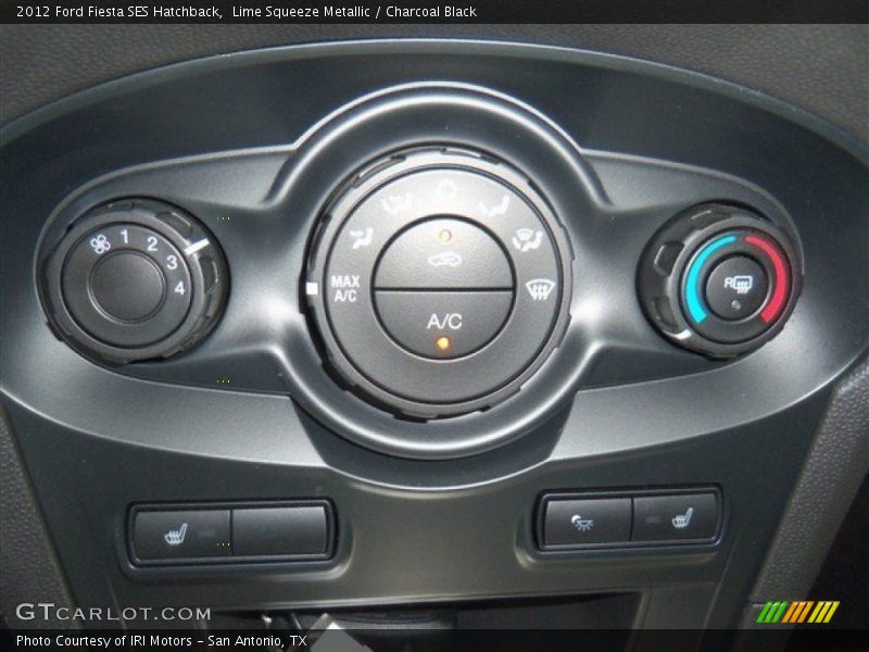 Controls of 2012 Fiesta SES Hatchback