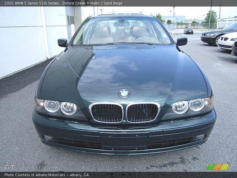 Oxford Green Metallic / Sand Beige 2003 BMW 5 Series 530i Sedan