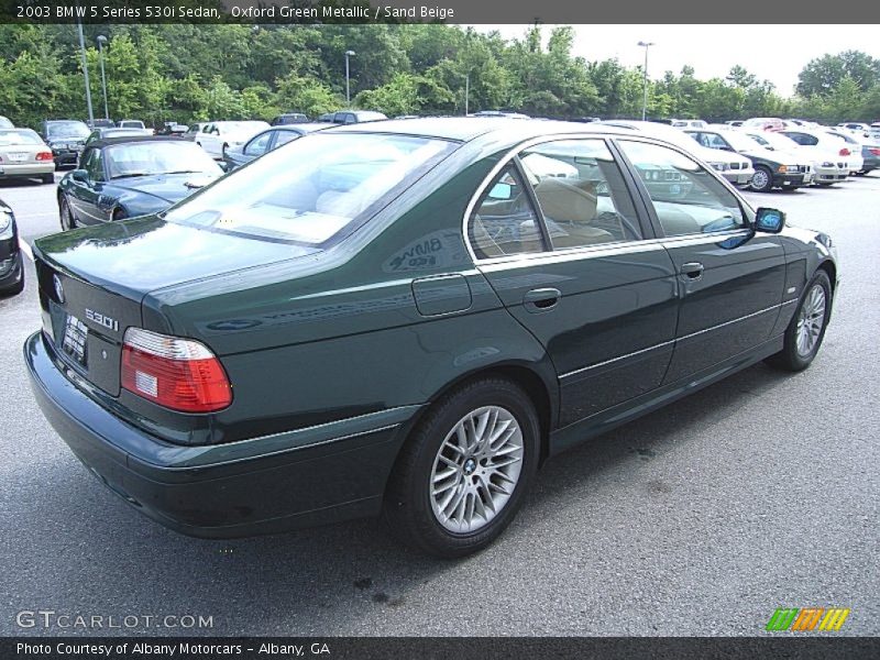 Oxford Green Metallic / Sand Beige 2003 BMW 5 Series 530i Sedan