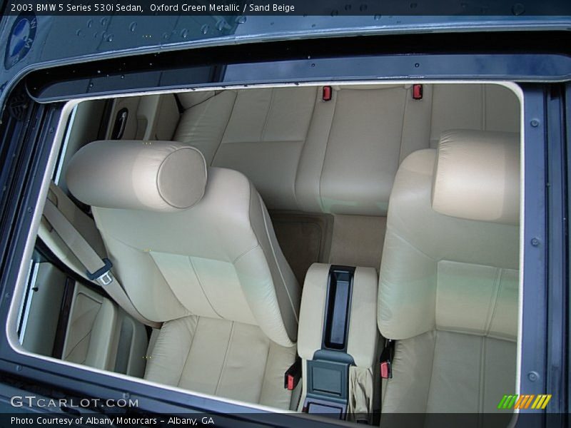 Oxford Green Metallic / Sand Beige 2003 BMW 5 Series 530i Sedan