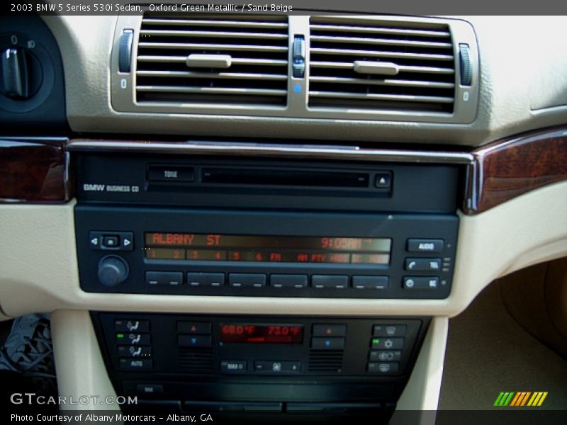 Oxford Green Metallic / Sand Beige 2003 BMW 5 Series 530i Sedan