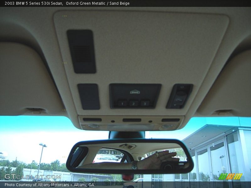Oxford Green Metallic / Sand Beige 2003 BMW 5 Series 530i Sedan