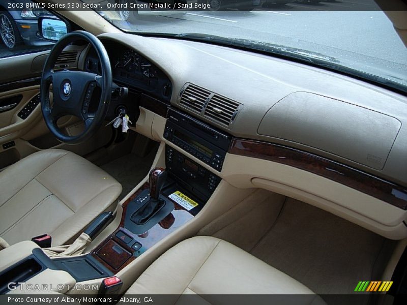 Oxford Green Metallic / Sand Beige 2003 BMW 5 Series 530i Sedan