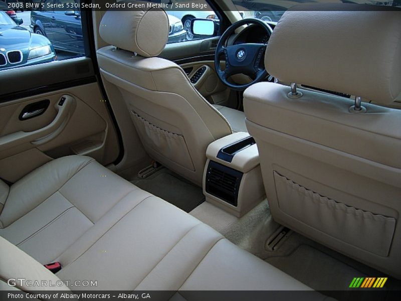 Oxford Green Metallic / Sand Beige 2003 BMW 5 Series 530i Sedan