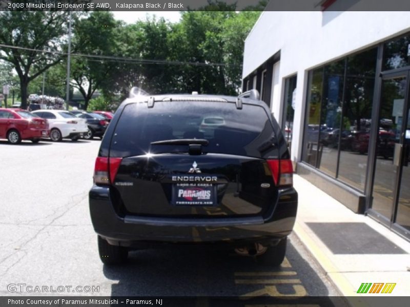 Kalapana Black / Black 2008 Mitsubishi Endeavor SE AWD