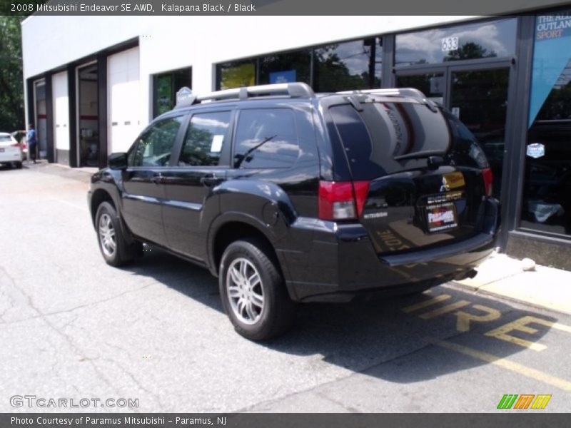 Kalapana Black / Black 2008 Mitsubishi Endeavor SE AWD