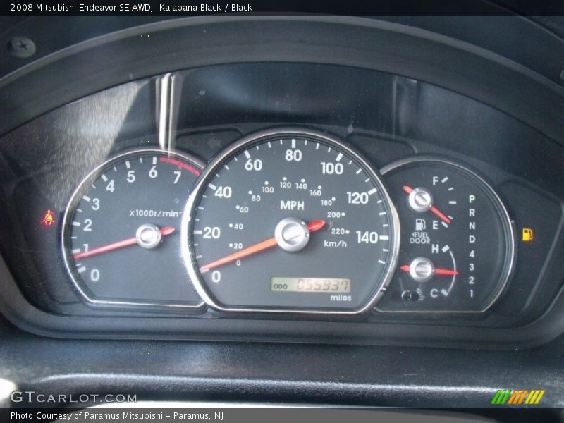 Kalapana Black / Black 2008 Mitsubishi Endeavor SE AWD