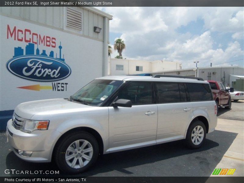 Ingot Silver Metallic / Medium Light Stone 2012 Ford Flex SE