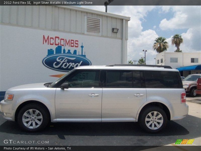 Ingot Silver Metallic / Medium Light Stone 2012 Ford Flex SE