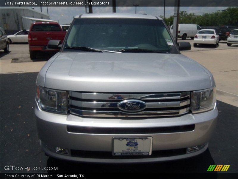 Ingot Silver Metallic / Medium Light Stone 2012 Ford Flex SE