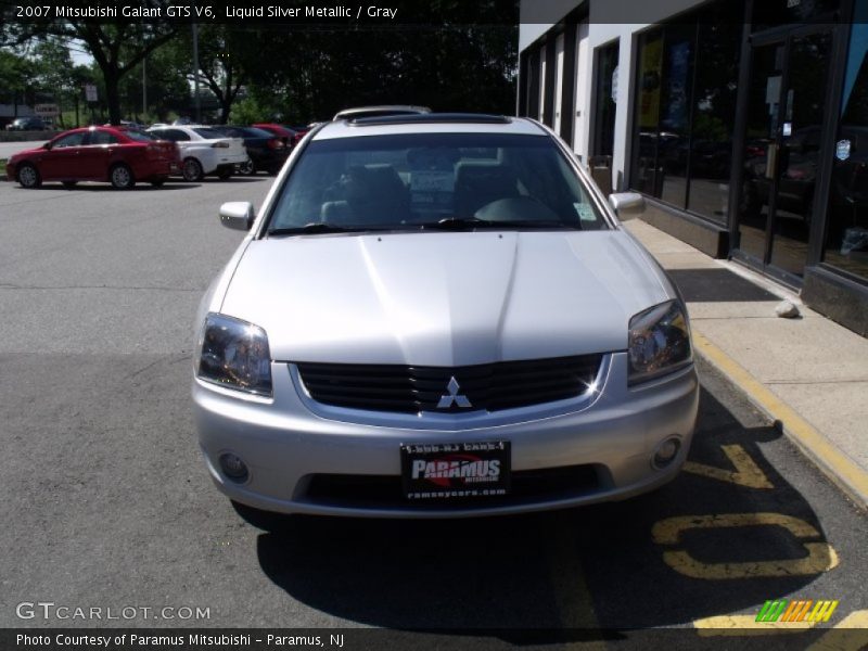 Liquid Silver Metallic / Gray 2007 Mitsubishi Galant GTS V6