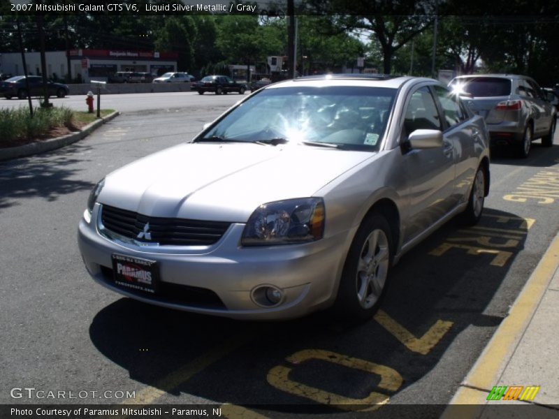 Liquid Silver Metallic / Gray 2007 Mitsubishi Galant GTS V6