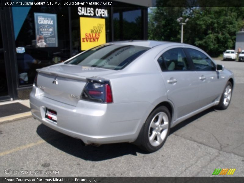 Liquid Silver Metallic / Gray 2007 Mitsubishi Galant GTS V6