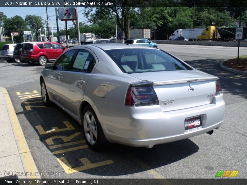 Liquid Silver Metallic / Gray 2007 Mitsubishi Galant GTS V6