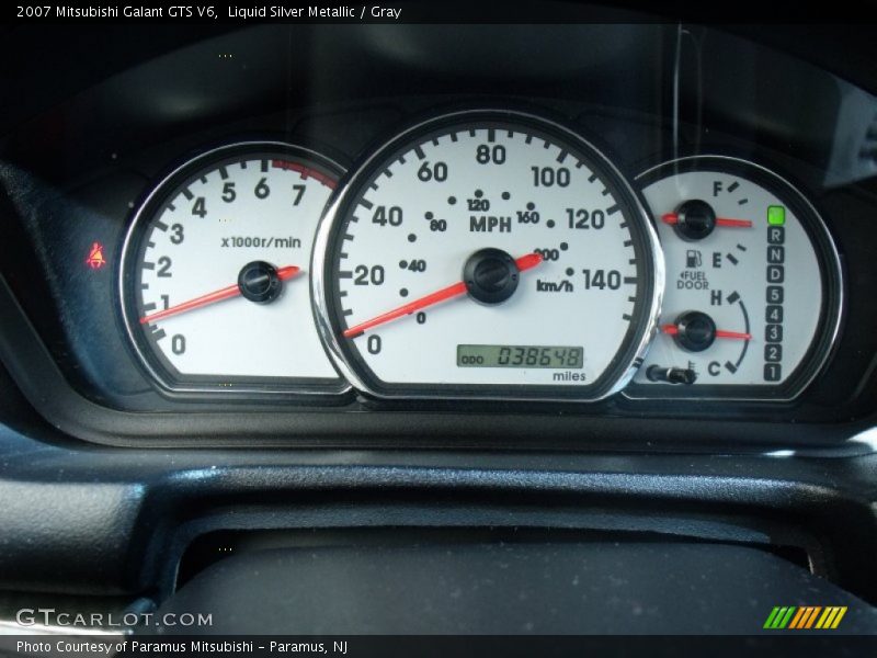 Liquid Silver Metallic / Gray 2007 Mitsubishi Galant GTS V6