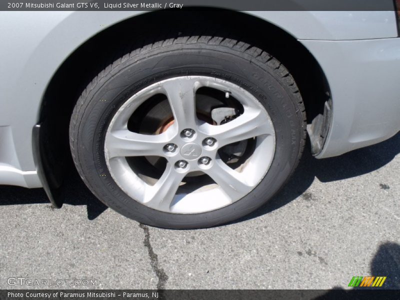Liquid Silver Metallic / Gray 2007 Mitsubishi Galant GTS V6