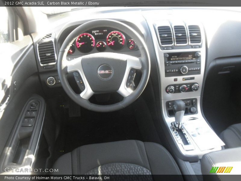 Carbon Black Metallic / Ebony 2012 GMC Acadia SLE