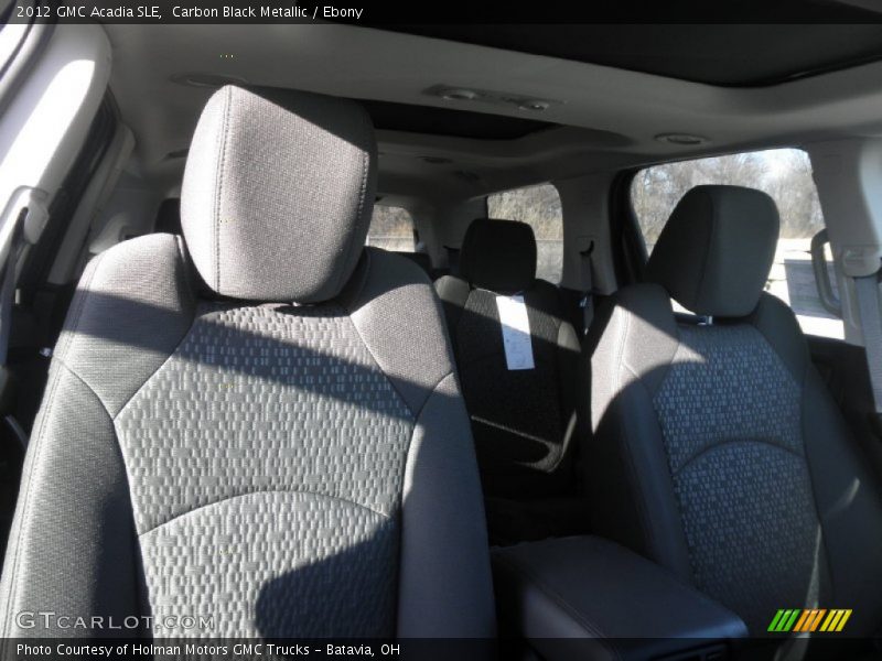 Carbon Black Metallic / Ebony 2012 GMC Acadia SLE