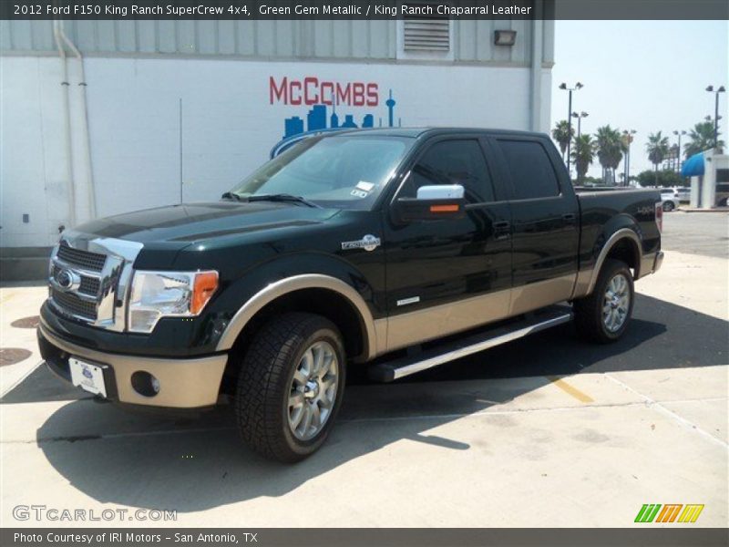 Green Gem Metallic / King Ranch Chaparral Leather 2012 Ford F150 King Ranch SuperCrew 4x4