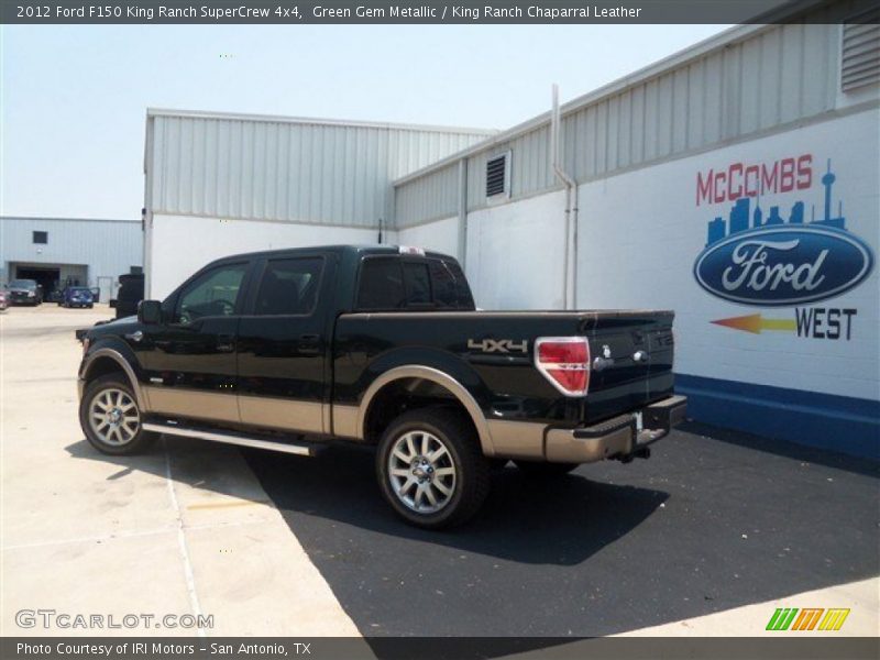 Green Gem Metallic / King Ranch Chaparral Leather 2012 Ford F150 King Ranch SuperCrew 4x4