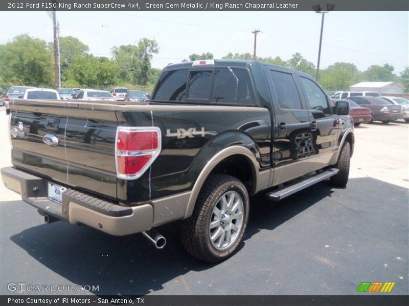 Green Gem Metallic / King Ranch Chaparral Leather 2012 Ford F150 King Ranch SuperCrew 4x4