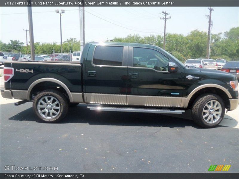 Green Gem Metallic / King Ranch Chaparral Leather 2012 Ford F150 King Ranch SuperCrew 4x4