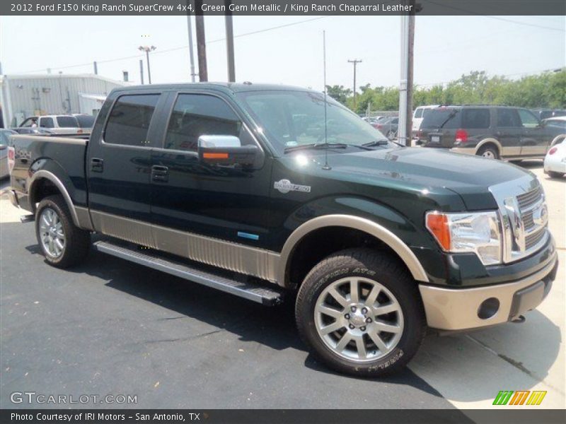 Green Gem Metallic / King Ranch Chaparral Leather 2012 Ford F150 King Ranch SuperCrew 4x4