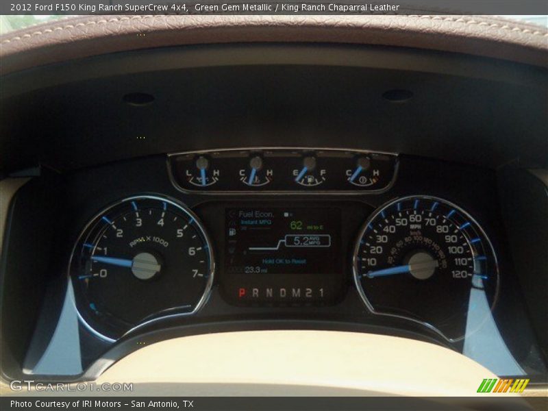 Green Gem Metallic / King Ranch Chaparral Leather 2012 Ford F150 King Ranch SuperCrew 4x4