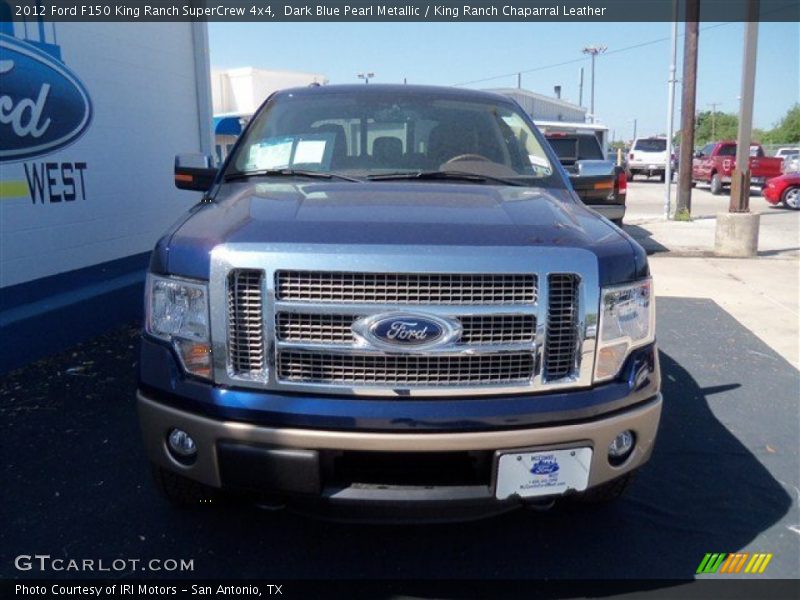 Dark Blue Pearl Metallic / King Ranch Chaparral Leather 2012 Ford F150 King Ranch SuperCrew 4x4