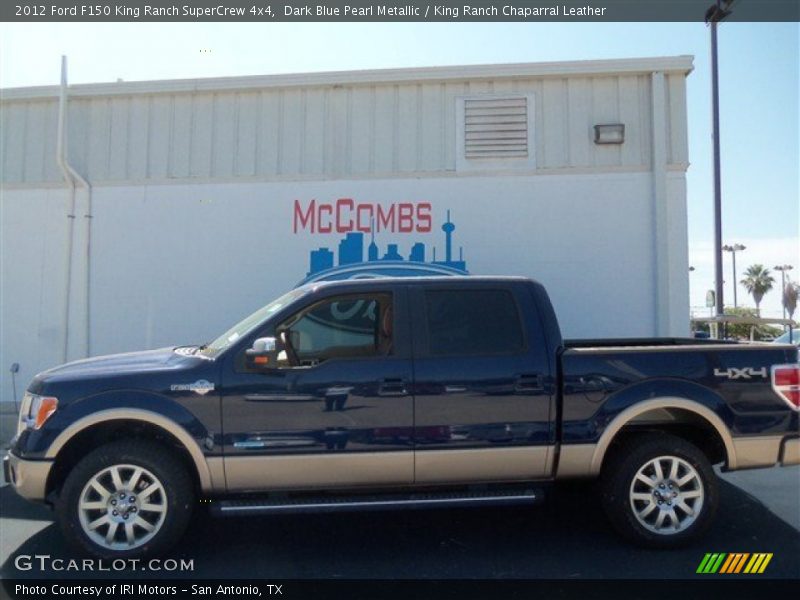 Dark Blue Pearl Metallic / King Ranch Chaparral Leather 2012 Ford F150 King Ranch SuperCrew 4x4