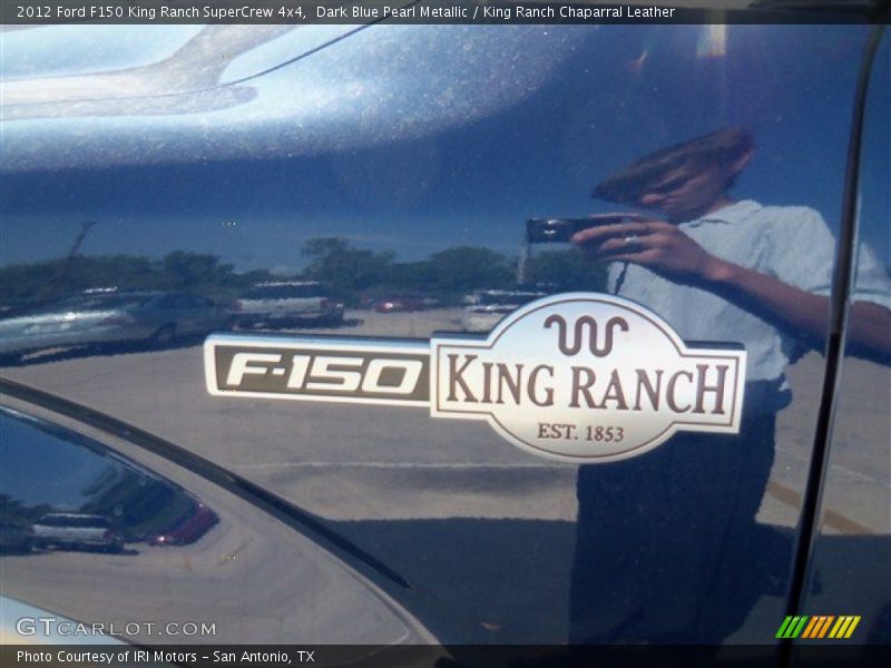 Dark Blue Pearl Metallic / King Ranch Chaparral Leather 2012 Ford F150 King Ranch SuperCrew 4x4