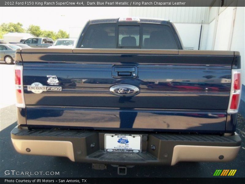 Dark Blue Pearl Metallic / King Ranch Chaparral Leather 2012 Ford F150 King Ranch SuperCrew 4x4