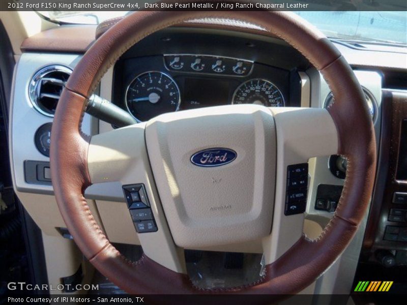 Dark Blue Pearl Metallic / King Ranch Chaparral Leather 2012 Ford F150 King Ranch SuperCrew 4x4