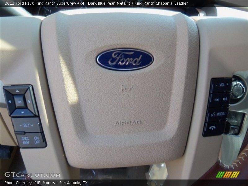 Dark Blue Pearl Metallic / King Ranch Chaparral Leather 2012 Ford F150 King Ranch SuperCrew 4x4