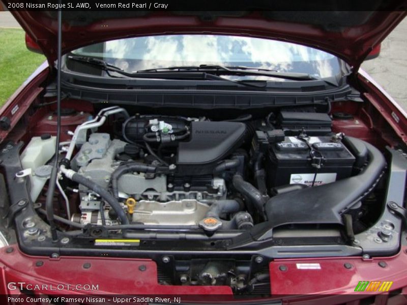 Venom Red Pearl / Gray 2008 Nissan Rogue SL AWD