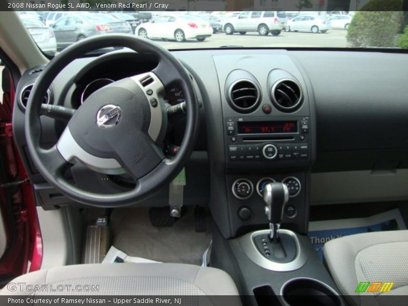 Venom Red Pearl / Gray 2008 Nissan Rogue SL AWD