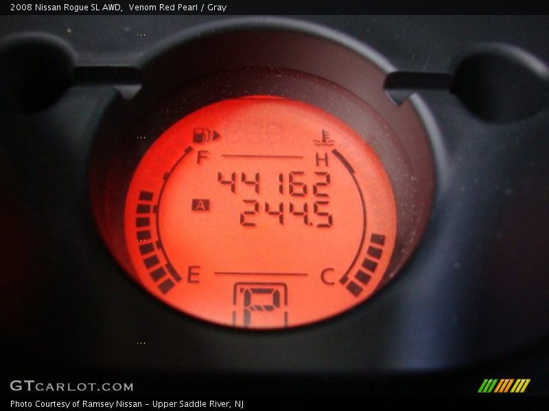 Venom Red Pearl / Gray 2008 Nissan Rogue SL AWD